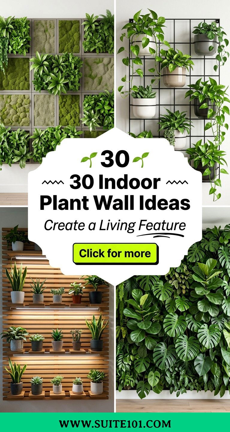 30 Indoor Plant Wall Ideas Create a Living Feature in Your Home - 30 Indoor Plant Wall Ideas: Create a Living Feature in Your Home