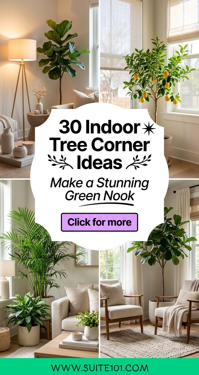 30 Indoor Tree Corner Ideas Make a Stunning Green Nook - 30 Indoor Tree Corner Ideas: Make a Stunning Green Nook