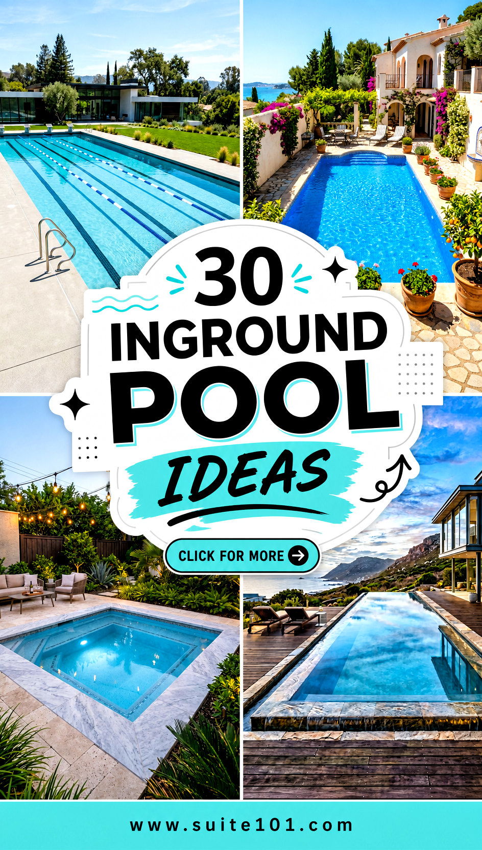 30 Inground Pool Ideas for a Stunning Backyard Upgrade - 30 Inground Pool Ideas for a Stunning Backyard Upgrade