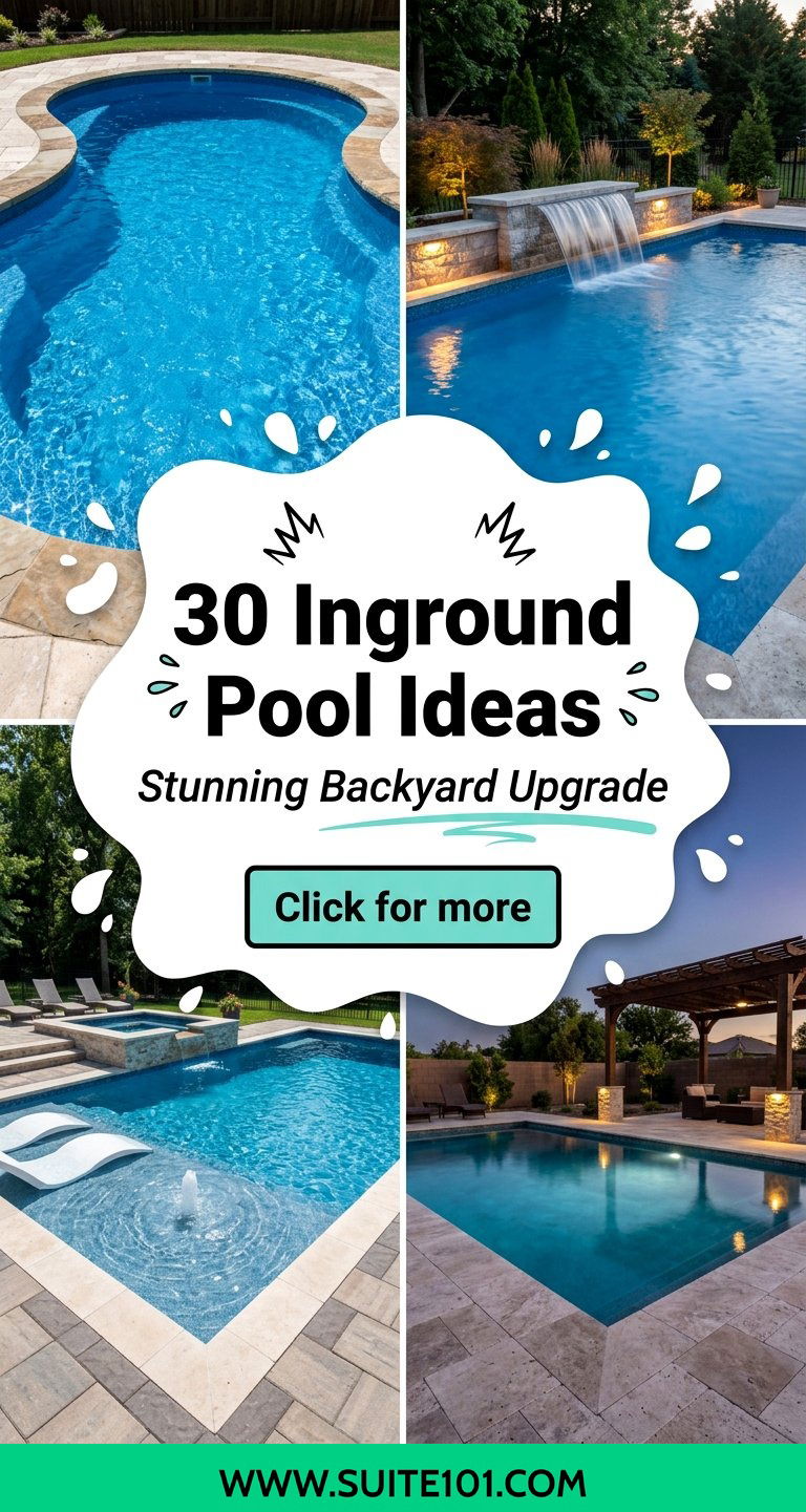 30 Inground Pool Ideas for a Stunning Backyard Upgrade - 30 Inground Pool Ideas for a Stunning Backyard Upgrade
