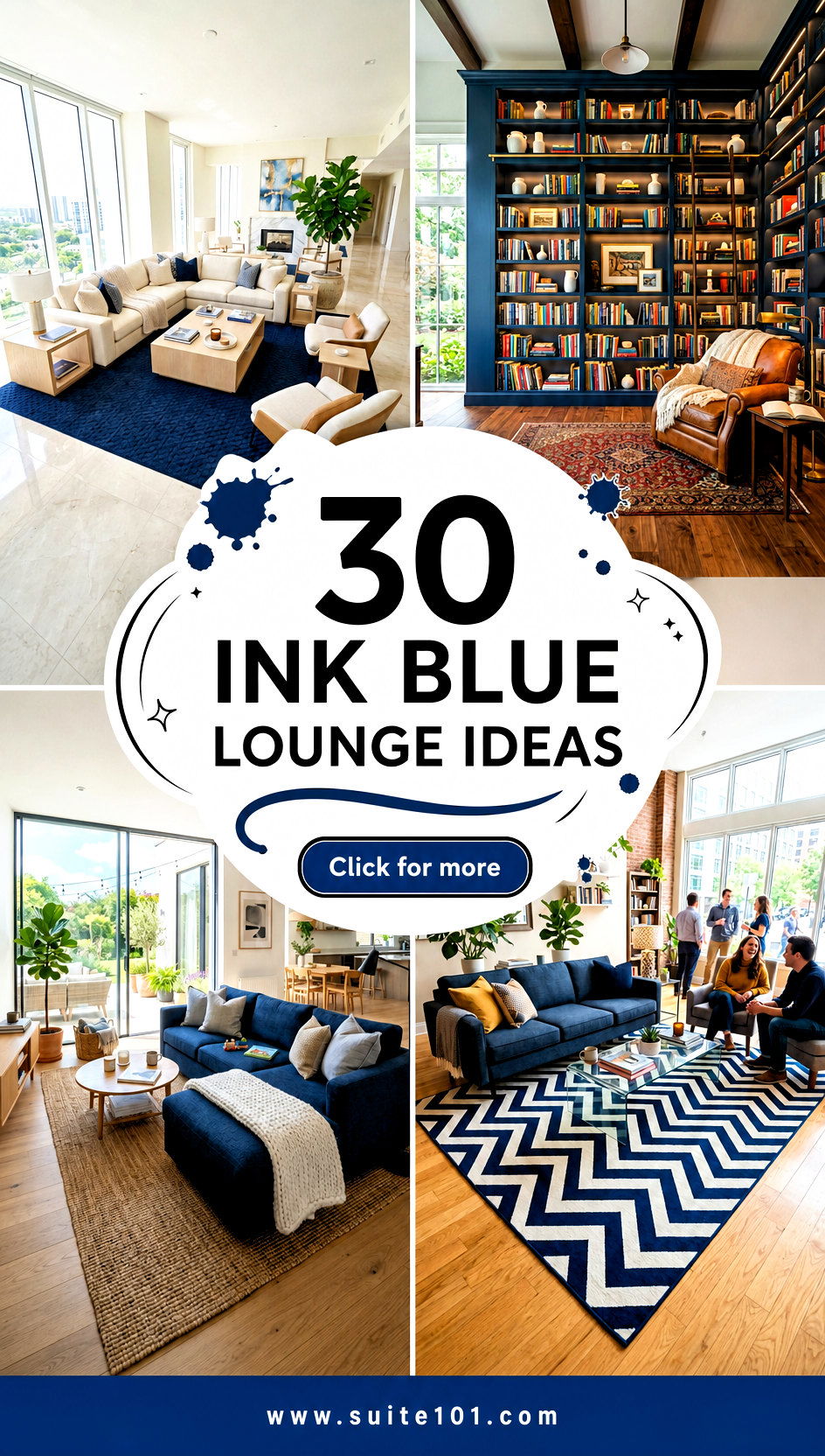 30 Ink Blue Lounge Ideas That Add Depth And Modern Comfort - 30 Ink Blue Lounge Ideas That Add Depth And Modern Comfort