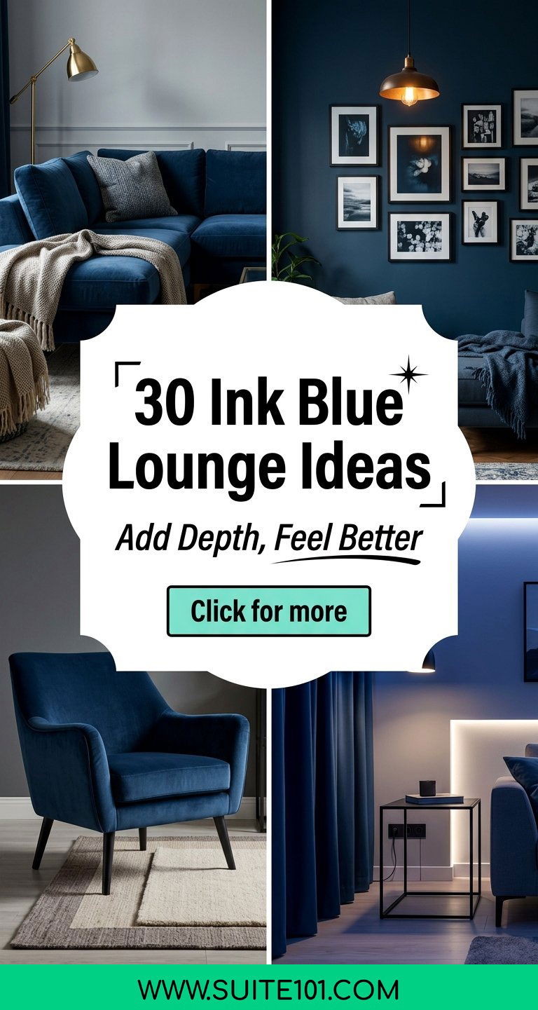 30 Ink Blue Lounge Ideas That Add Depth And Modern Comfort - 30 Ink Blue Lounge Ideas That Add Depth And Modern Comfort