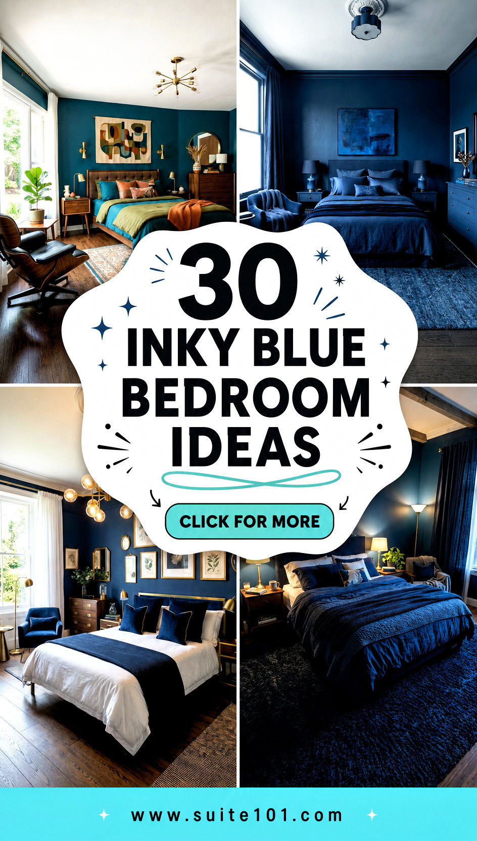 30 Inky Blue Bedroom Ideas To Transform Your Space With Style - 30 Inky Blue Bedroom Ideas To Transform Your Space With Style
