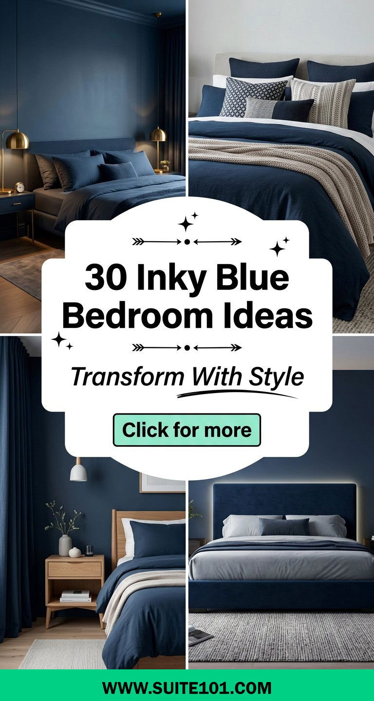 30 Inky Blue Bedroom Ideas To Transform Your Space With Style - 30 Inky Blue Bedroom Ideas To Transform Your Space With Style