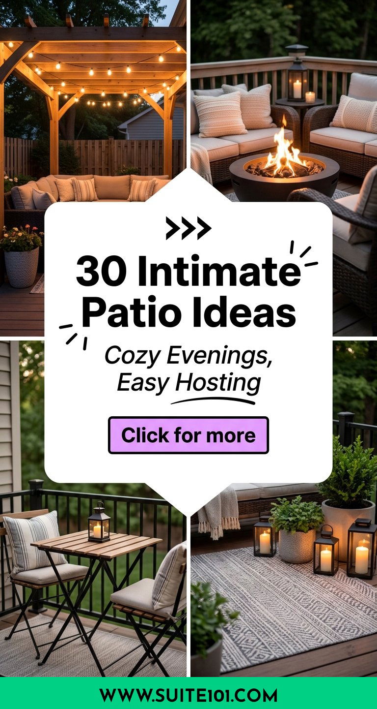 30 Intimate Patio Ideas for Cozy Evenings and Easy Entertaining - 30 Intimate Patio Ideas for Cozy Evenings and Easy Entertaining