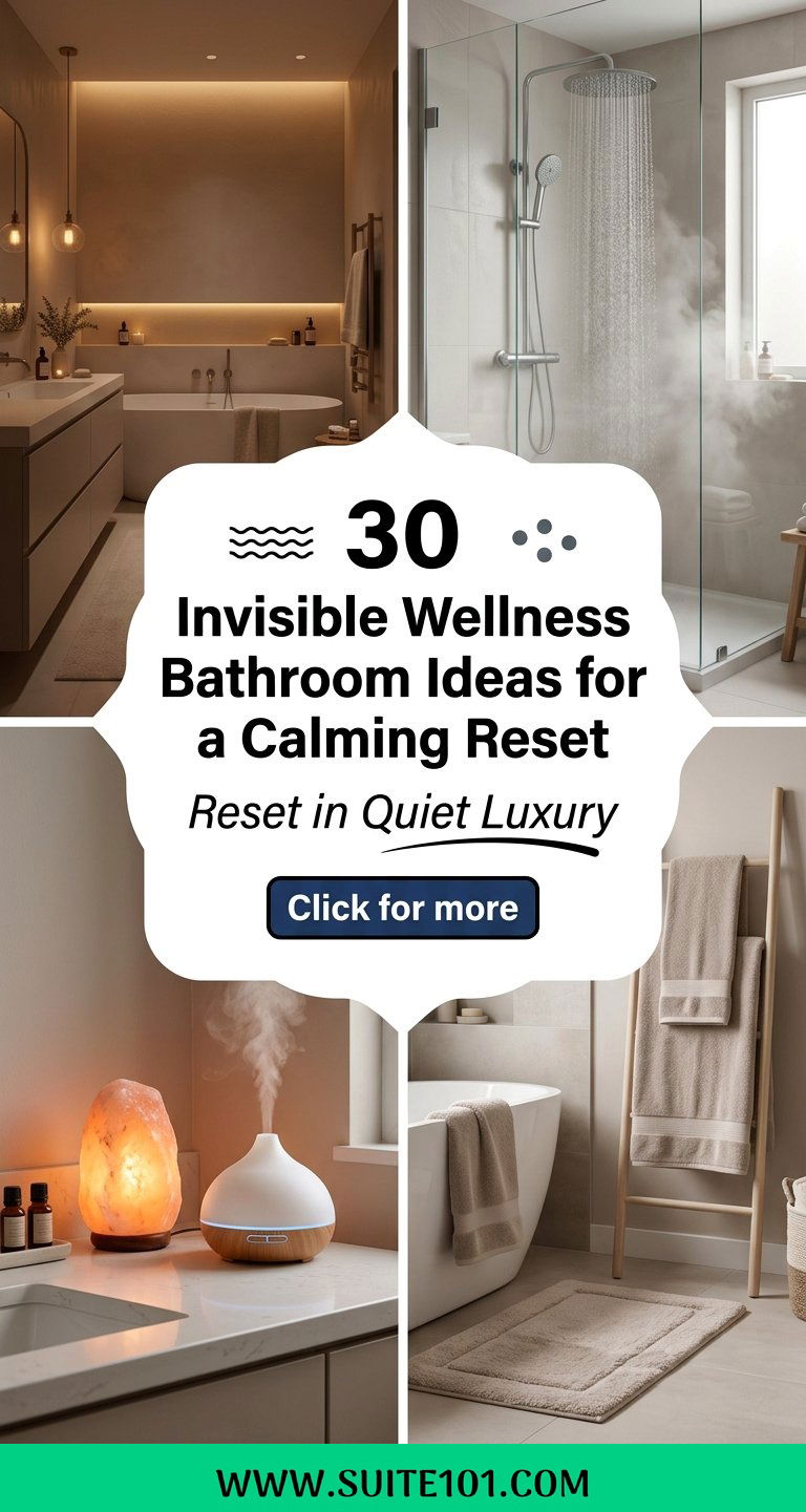 30 Invisible Wellness Bathroom Ideas for a Calming Reset - 30 Invisible Wellness Bathroom Ideas for a Calming Reset