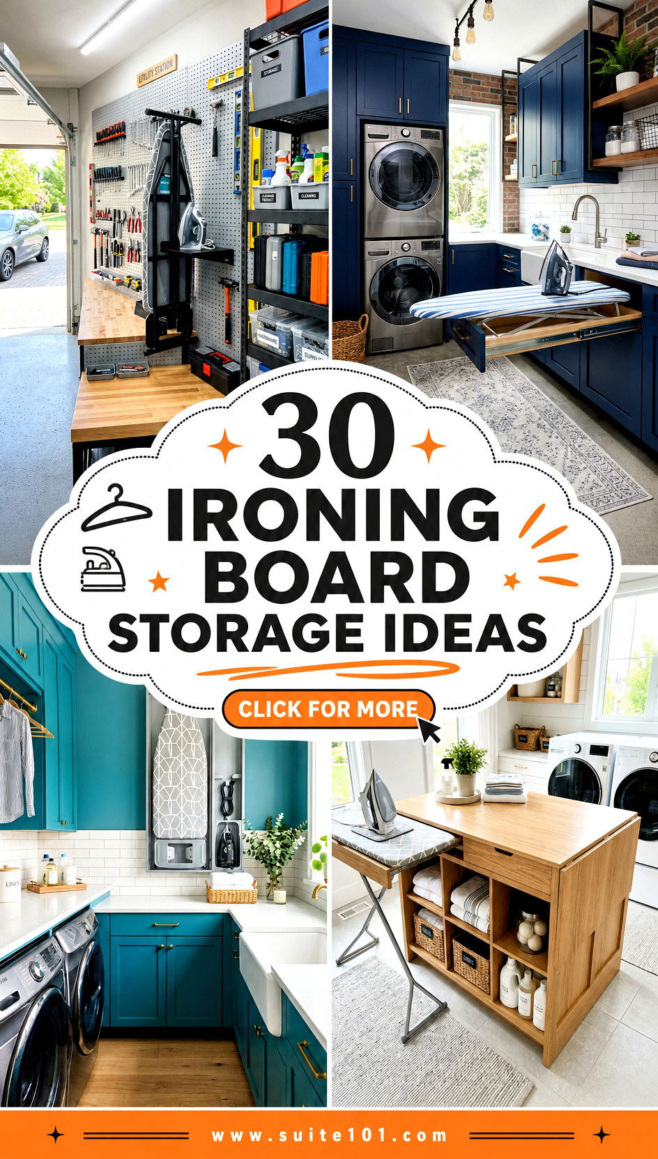 30 Ironing Board Storage Ideas to Tidy Up in Minutes Daily - 30 Ironing Board Storage Ideas to Tidy Up in Minutes Daily