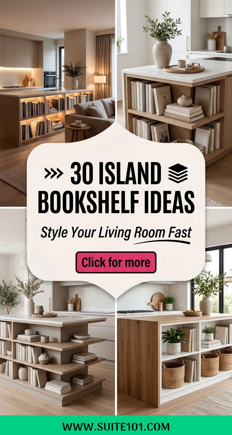 30 Island Bookshelf Ideas To Style Your Living Room Fast - 30 Island Bookshelf Ideas To Style Your Living Room Fast