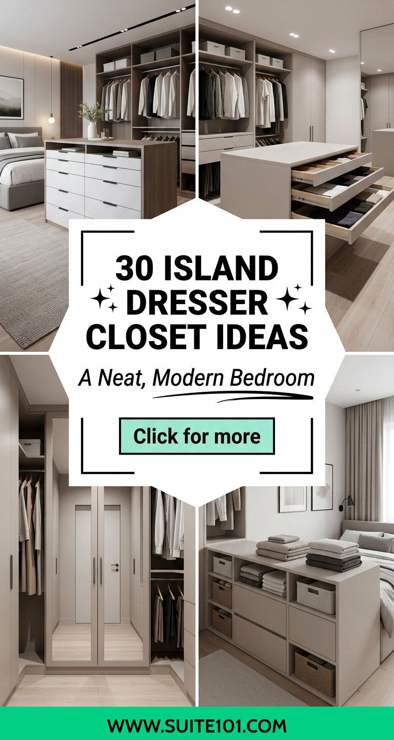 30 Island Dresser Closet Ideas For A Neat Modern Bedroom - 30 Island Dresser Closet Ideas For A Neat, Modern Bedroom