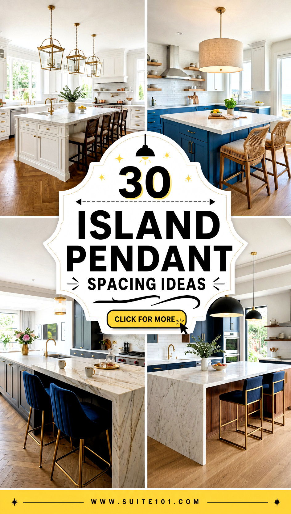 30 Island Pendant Spacing Ideas for Stylish Even Lighting - 30 Island Pendant Spacing Ideas for Stylish, Even Lighting