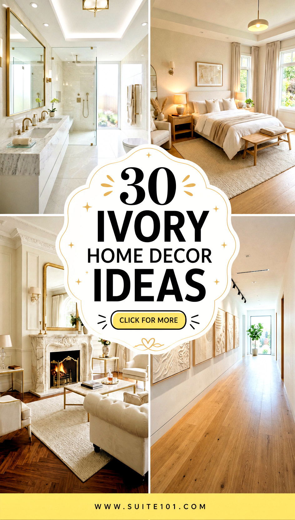 30 Ivory Home Decor Ideas for a Bright Elegant Look Everywhere - 30 Ivory Home Decor Ideas for a Bright, Elegant Look Everywhere
