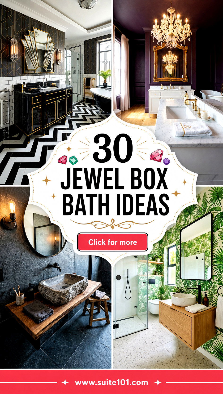 30 Jewel Box Bath Ideas for Glam Layers and Spa-Worthy Calm - 30 Jewel Box Bath Ideas for Glam Layers and Spa-Worthy Calm