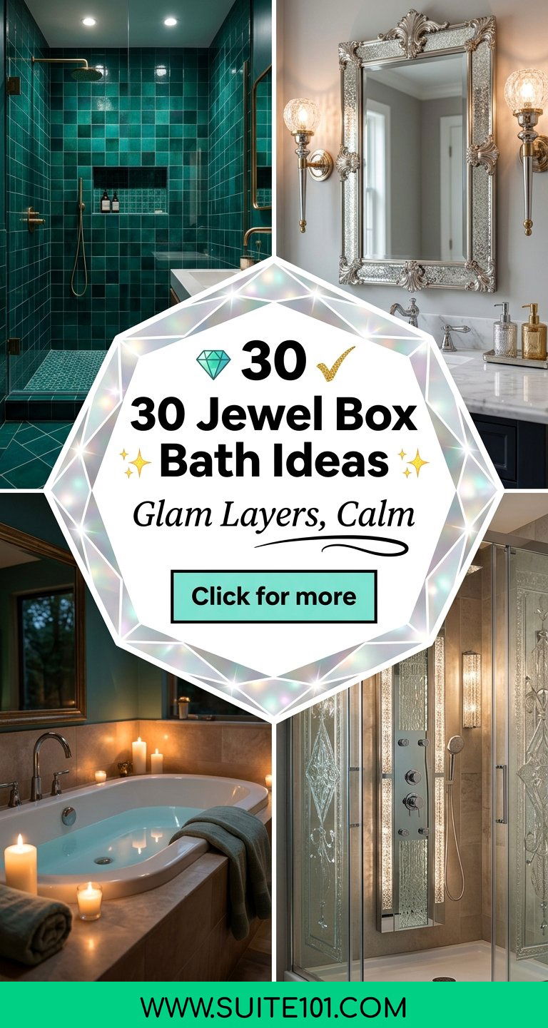 30 Jewel Box Bath Ideas for Glam Layers and Spa-Worthy Calm - 30 Jewel Box Bath Ideas for Glam Layers and Spa-Worthy Calm