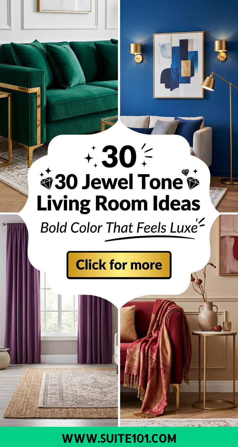 30 Jewel Tone Living Room Ideas for Bold Color That Feels Luxe - 30 Jewel Tone Living Room Ideas for Bold Color That Feels Luxe
