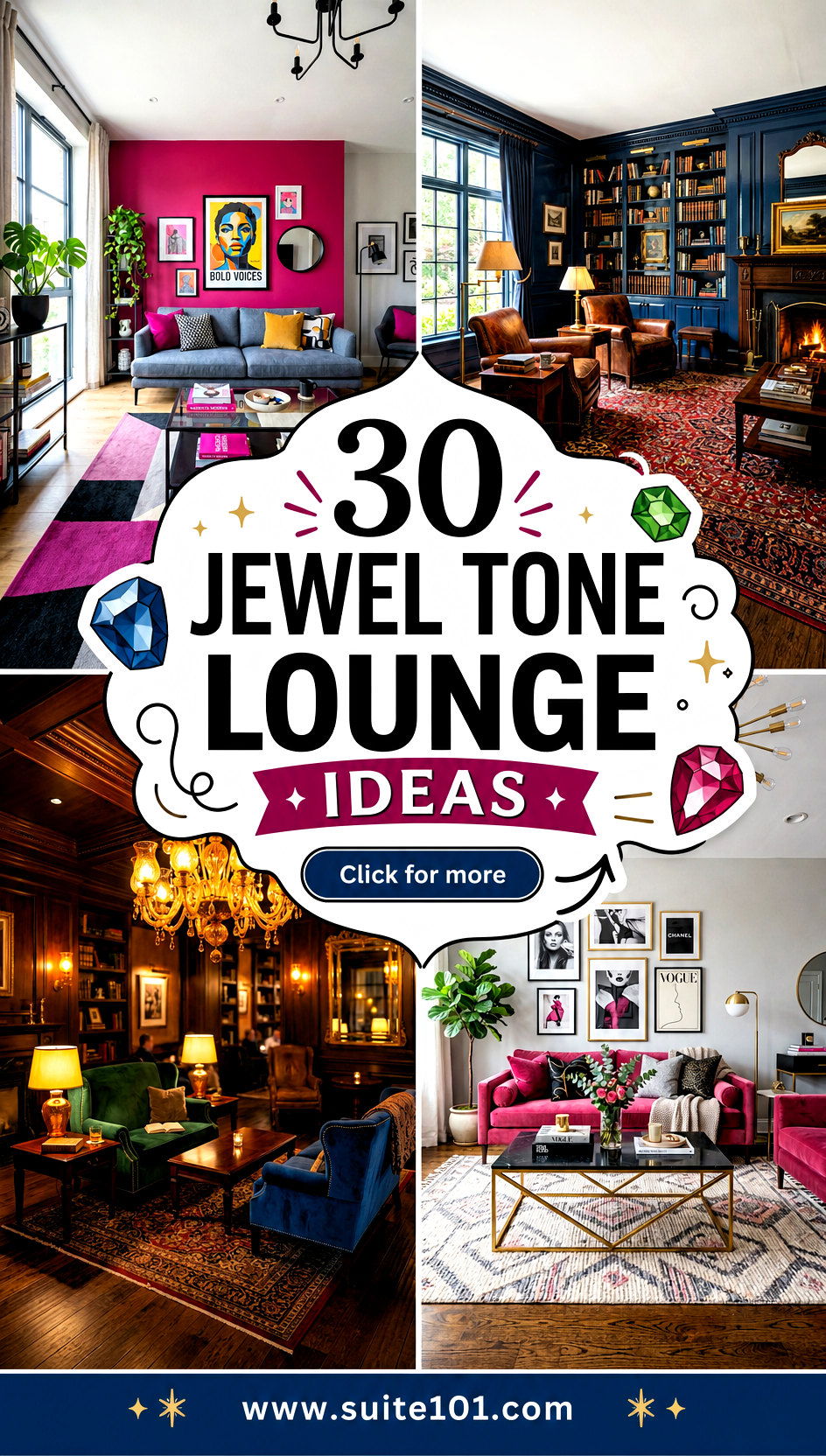 30 Jewel Tone Lounge Ideas to Add Bold Color and Cozy Vibes - 30 Jewel Tone Lounge Ideas to Add Bold Color and Cozy Vibes