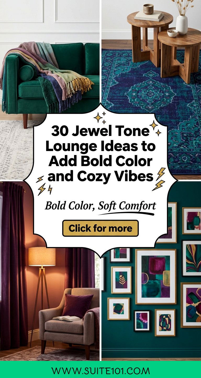30 Jewel Tone Lounge Ideas to Add Bold Color and Cozy Vibes - 30 Jewel Tone Lounge Ideas to Add Bold Color and Cozy Vibes