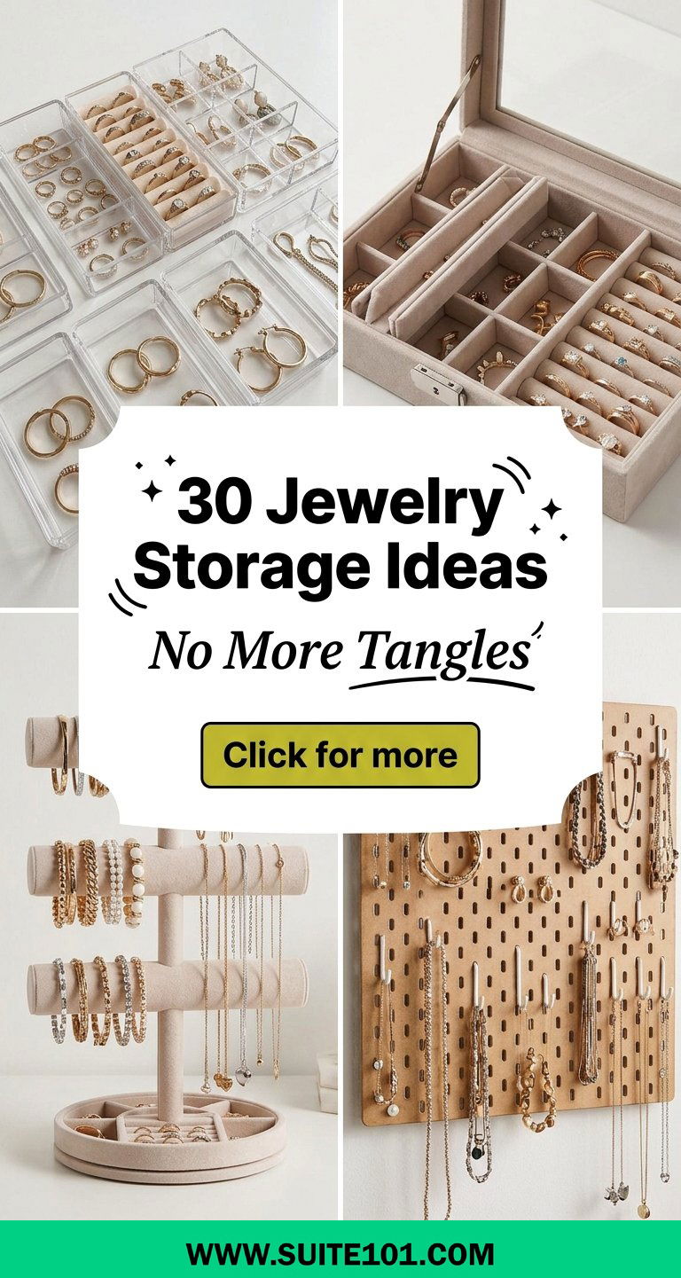 30 Jewelry Storage Ideas to Prevent Tangling and Boost Shine - 30 Jewelry Storage Ideas to Prevent Tangling and Boost Shine