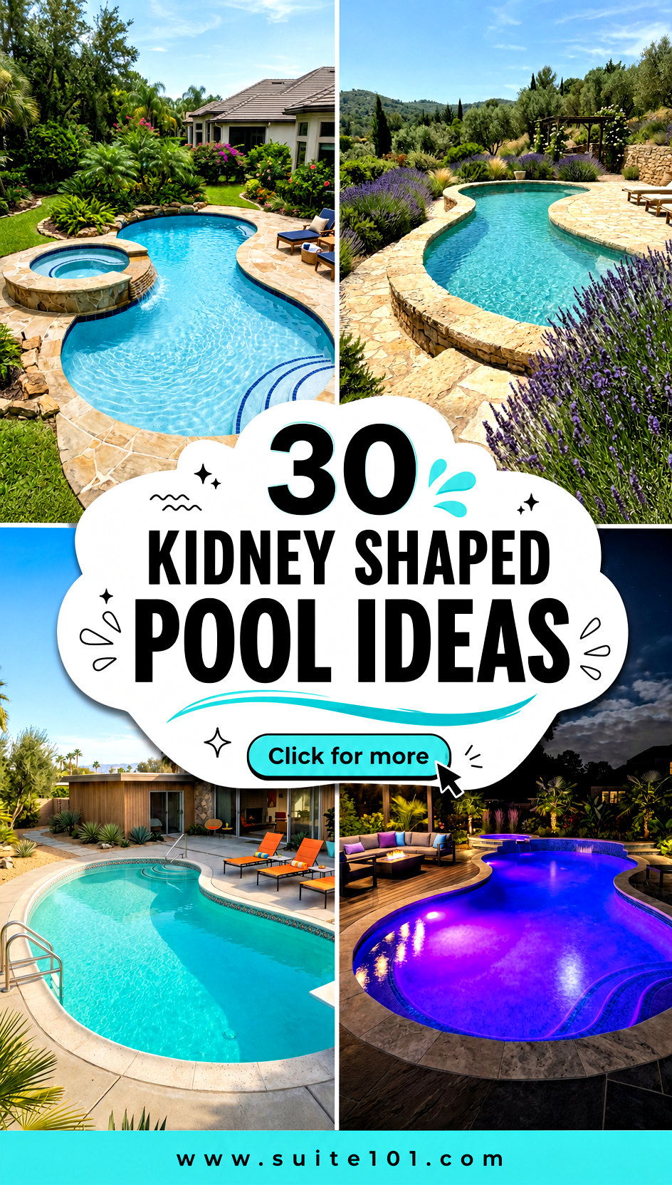 30 Kidney Shaped Pool Ideas That Look Incredible Year-Round - 30 Kidney Shaped Pool Ideas That Look Incredible Year-Round