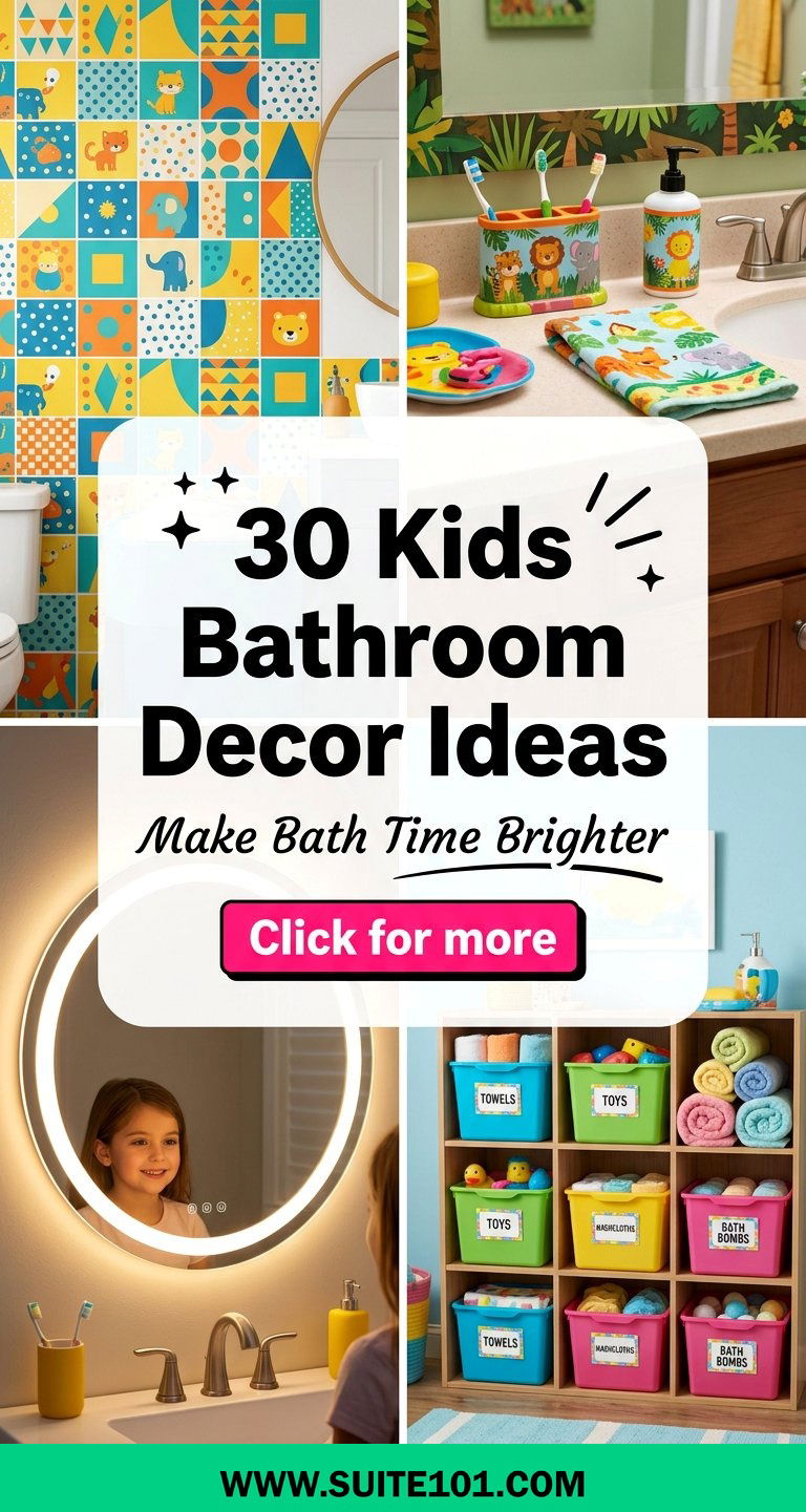 30 Kids Bathroom Decor Ideas That Make Bath Time Brighter - 30 Kids Bathroom Decor Ideas That Make Bath Time Brighter