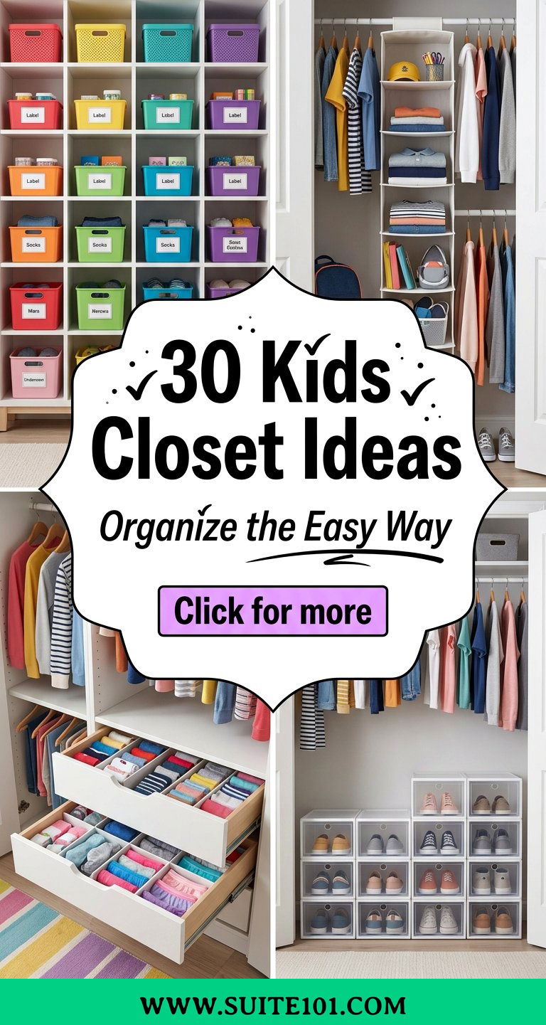 30 Kids Closet Ideas to Organize Clothes the Easy Way Today - 30 Kids Closet Ideas to Organize Clothes the Easy Way Today