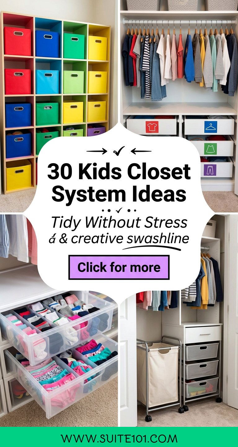 30 Kids Closet System Ideas for Order Storage and Less Mess - 30 Kids Closet System Ideas for Order, Storage, and Less Mess