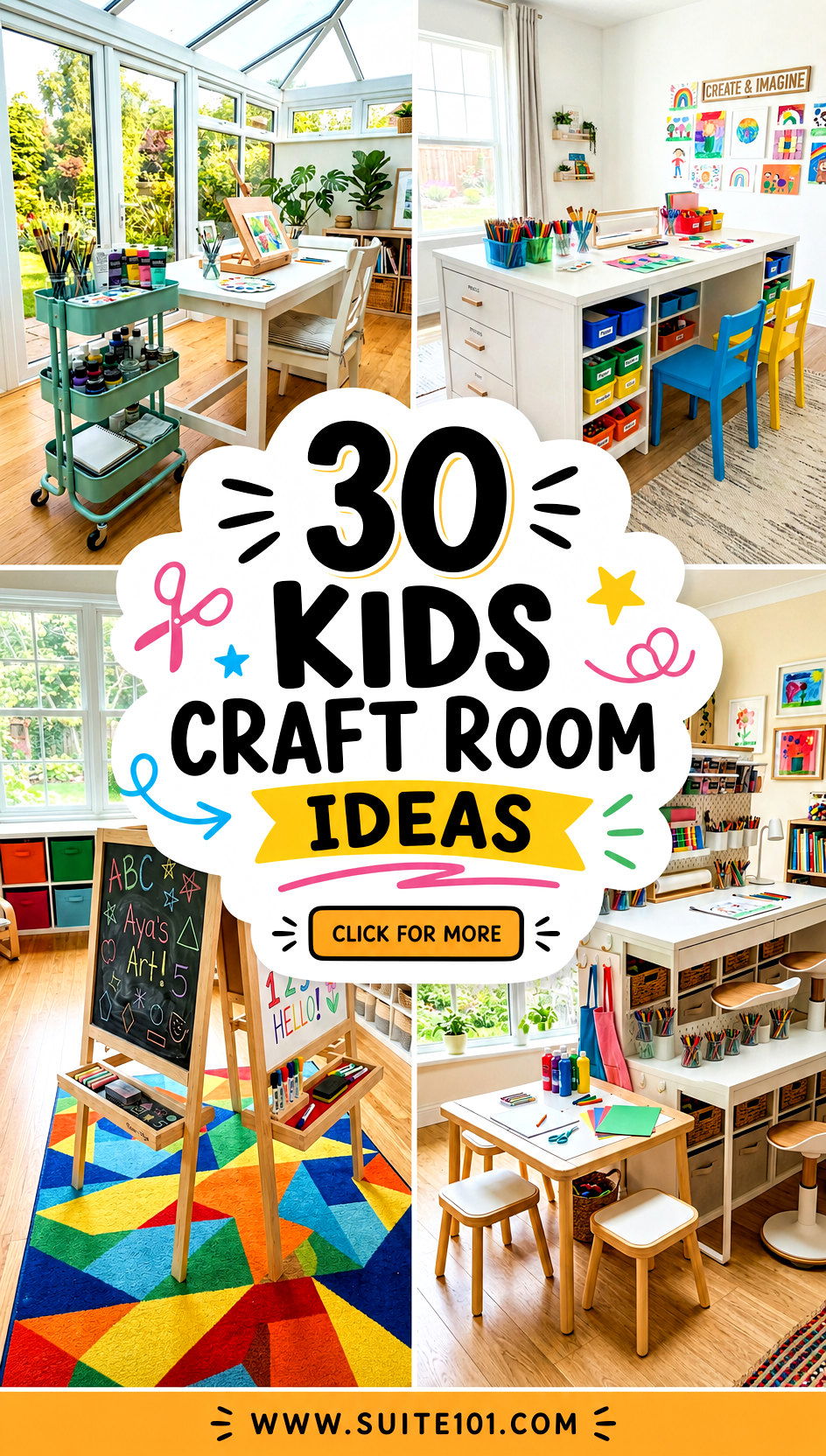 30 Kids Craft Room Ideas to Spark Creativity and Tame Clutter - 30 Kids Craft Room Ideas to Spark Creativity and Tame Clutter