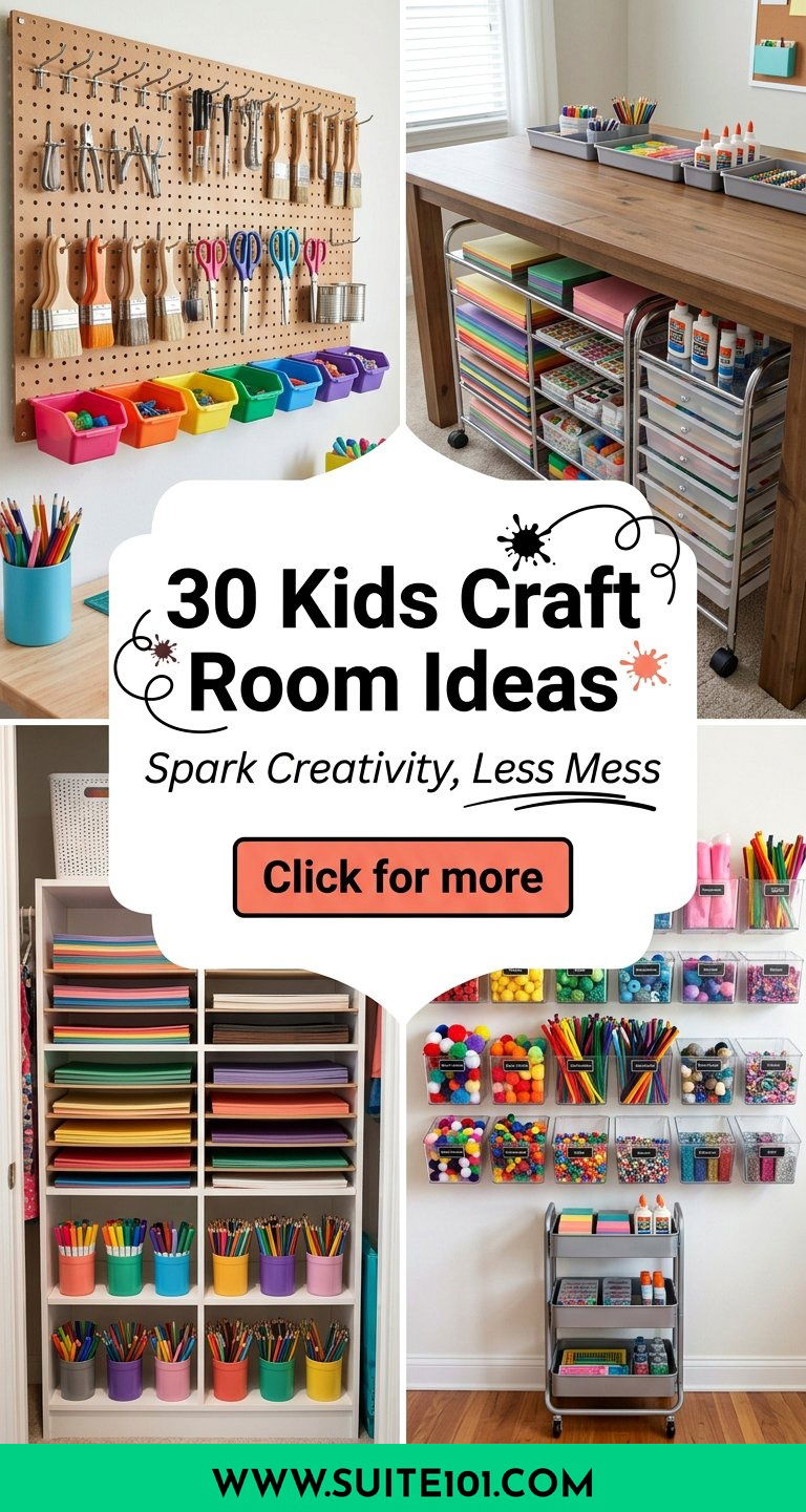 30 Kids Craft Room Ideas to Spark Creativity and Tame Clutter - 30 Kids Craft Room Ideas to Spark Creativity and Tame Clutter