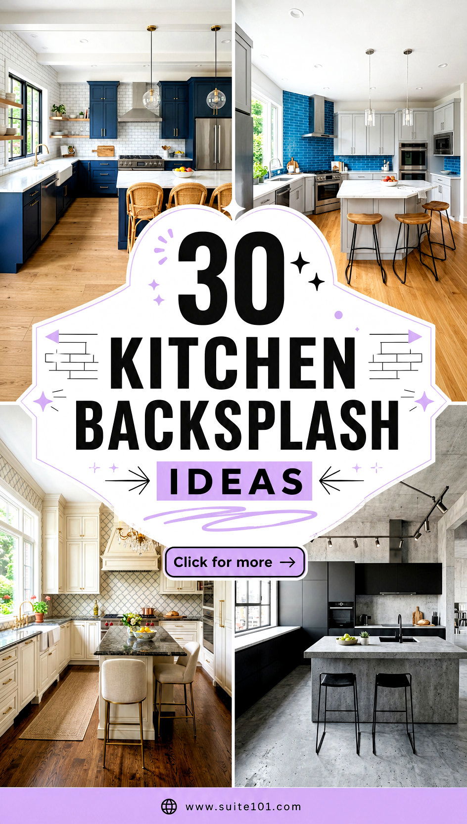 30 Kitchen Backsplash Ideas for Stunning Style on Any Budget - 30 Kitchen Backsplash Ideas for Stunning Style on Any Budget