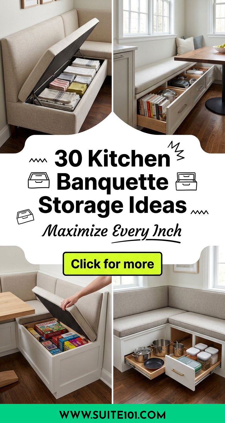 30 Kitchen Banquette Storage Ideas to Maximize Every Inch - 30 Kitchen Banquette Storage Ideas to Maximize Every Inch