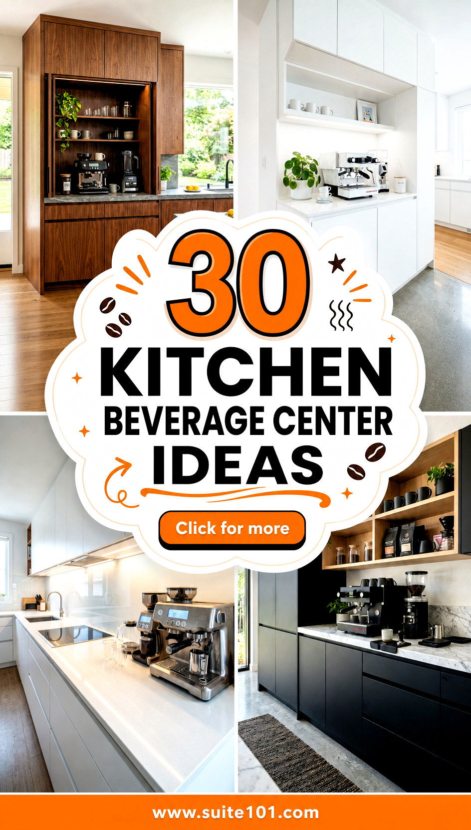 30 Kitchen Beverage Center Ideas to Upgrade Your Coffee Setup - 30 Kitchen Beverage Center Ideas to Upgrade Your Coffee Setup