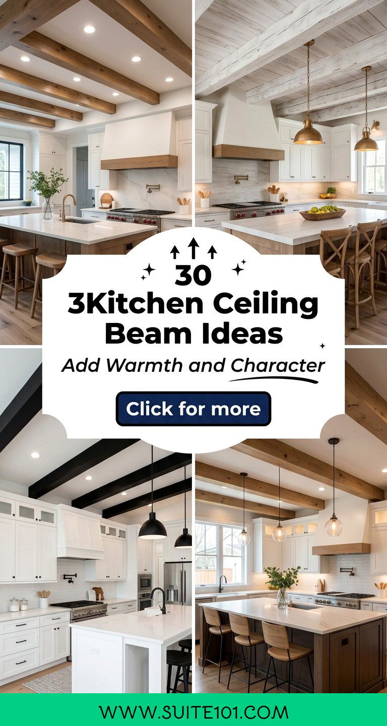 30 Kitchen Ceiling Beam Ideas to Add Warmth and Character - 30 Kitchen Ceiling Beam Ideas to Add Warmth and Character