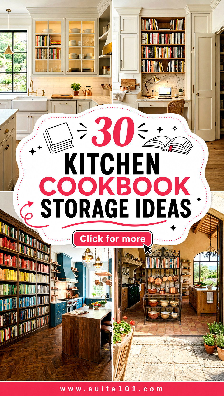 30 Kitchen Cookbook Storage Ideas to Tidy Culinary Collection - 30 Kitchen Cookbook Storage Ideas to Tidy Culinary Collection