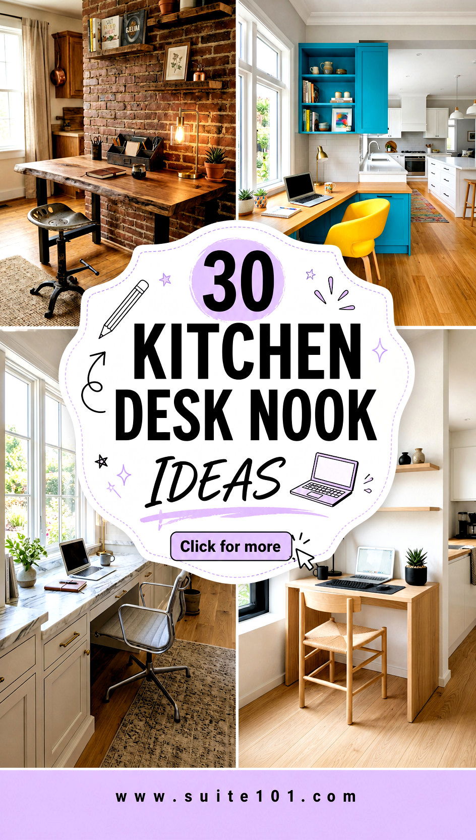 30 Kitchen Desk Nook Ideas for Work-From-Home Comfort All Day - 30 Kitchen Desk Nook Ideas for Work-From-Home Comfort All Day