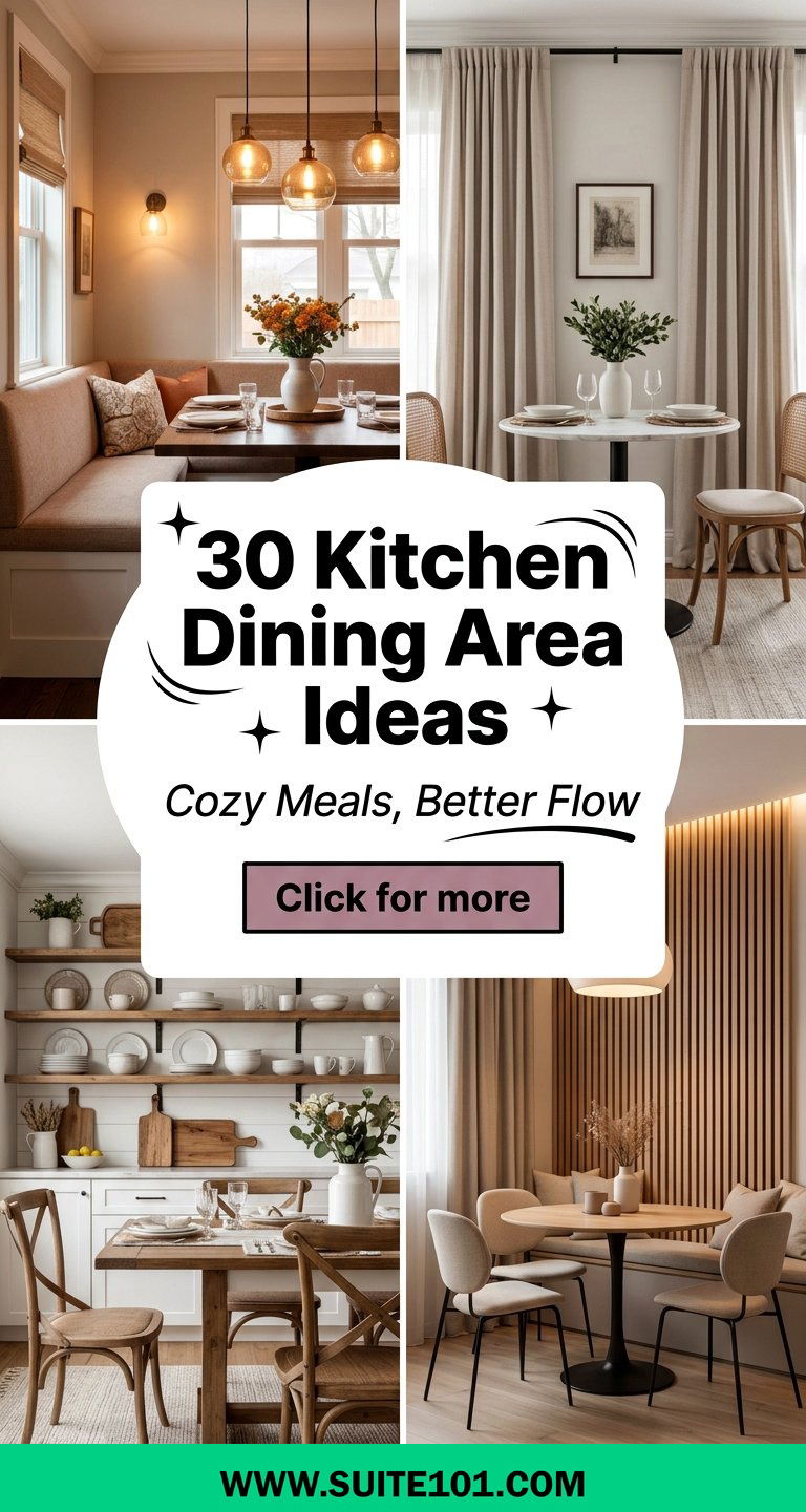 30 Kitchen Dining Area Ideas for Cozy Meals and Better Flow - 30 Kitchen Dining Area Ideas for Cozy Meals and Better Flow