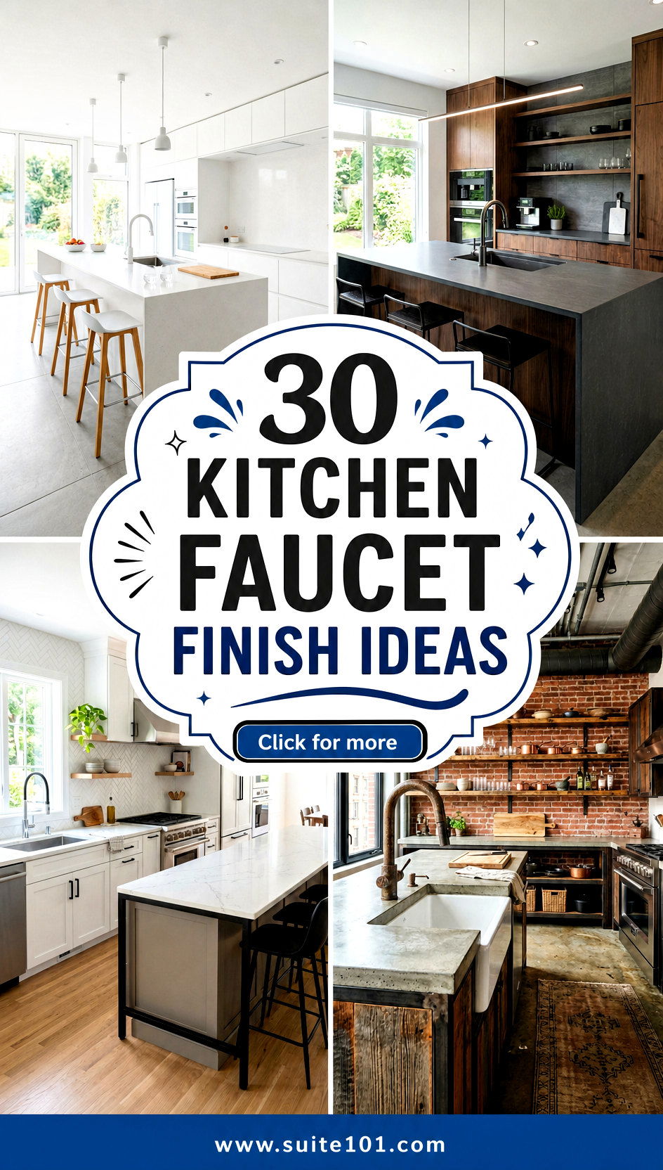 30 Kitchen Faucet Finish Ideas to Upgrade Your Sink Look - 30 Kitchen Faucet Finish Ideas to Upgrade Your Sink Look