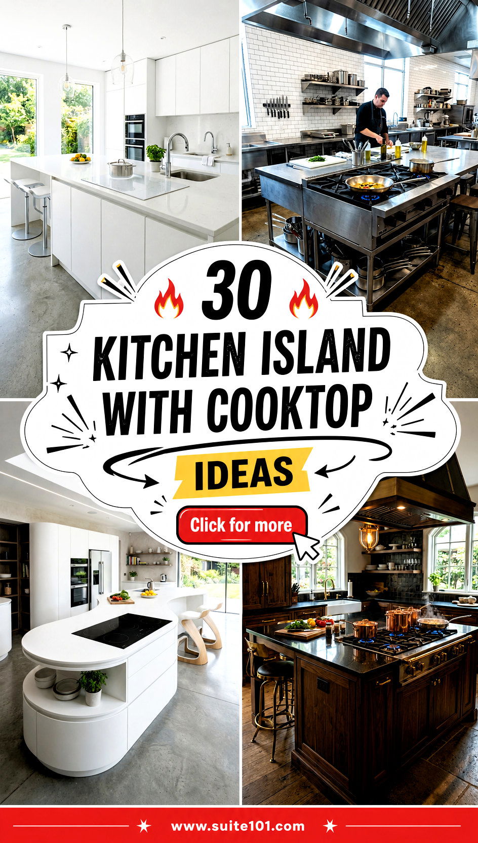 30 Kitchen Island With Cooktop Ideas for Seamless Prep - 30 Kitchen Island With Cooktop Ideas for Seamless Prep