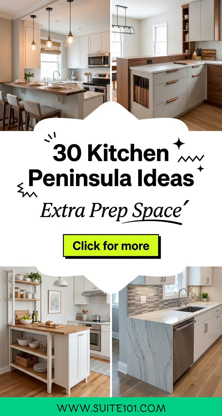 30 Kitchen Peninsula Ideas for Extra Prep Space and Flow - 30 Kitchen Peninsula Ideas for Extra Prep Space and Flow