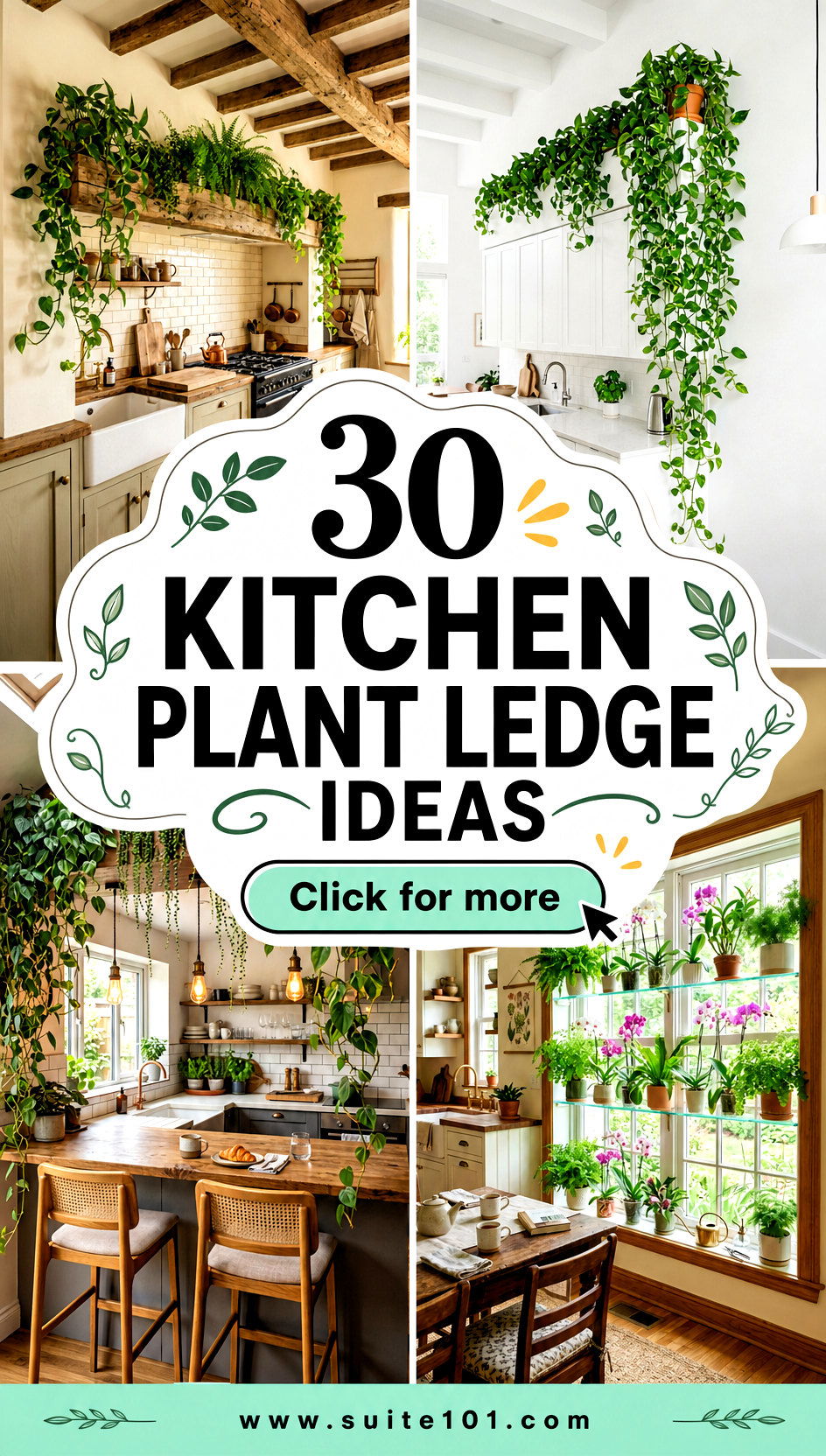 30 Kitchen Plant Ledge Ideas for Lush Corner Greenery Now - 30 Kitchen Plant Ledge Ideas for Lush Corner Greenery Now