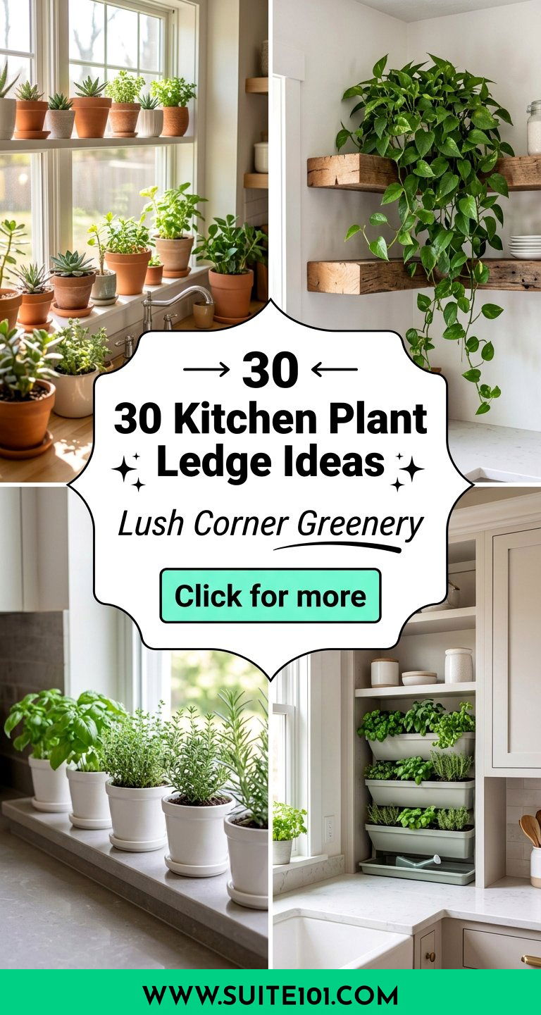 30 Kitchen Plant Ledge Ideas for Lush Corner Greenery Now - 30 Kitchen Plant Ledge Ideas for Lush Corner Greenery Now