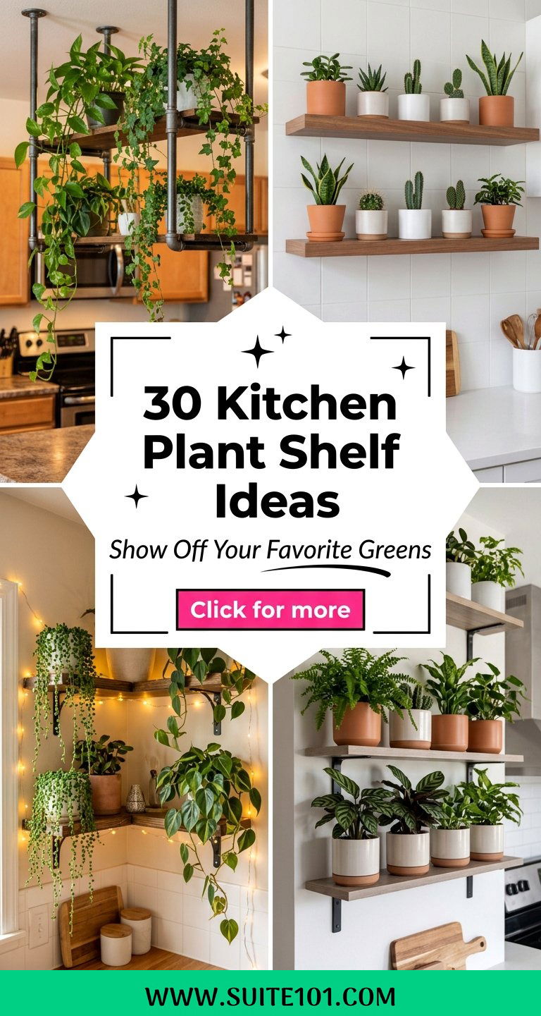 30 Kitchen Plant Shelf Ideas to Show Off Your Favorite Greens - 30 Kitchen Plant Shelf Ideas to Show Off Your Favorite Greens