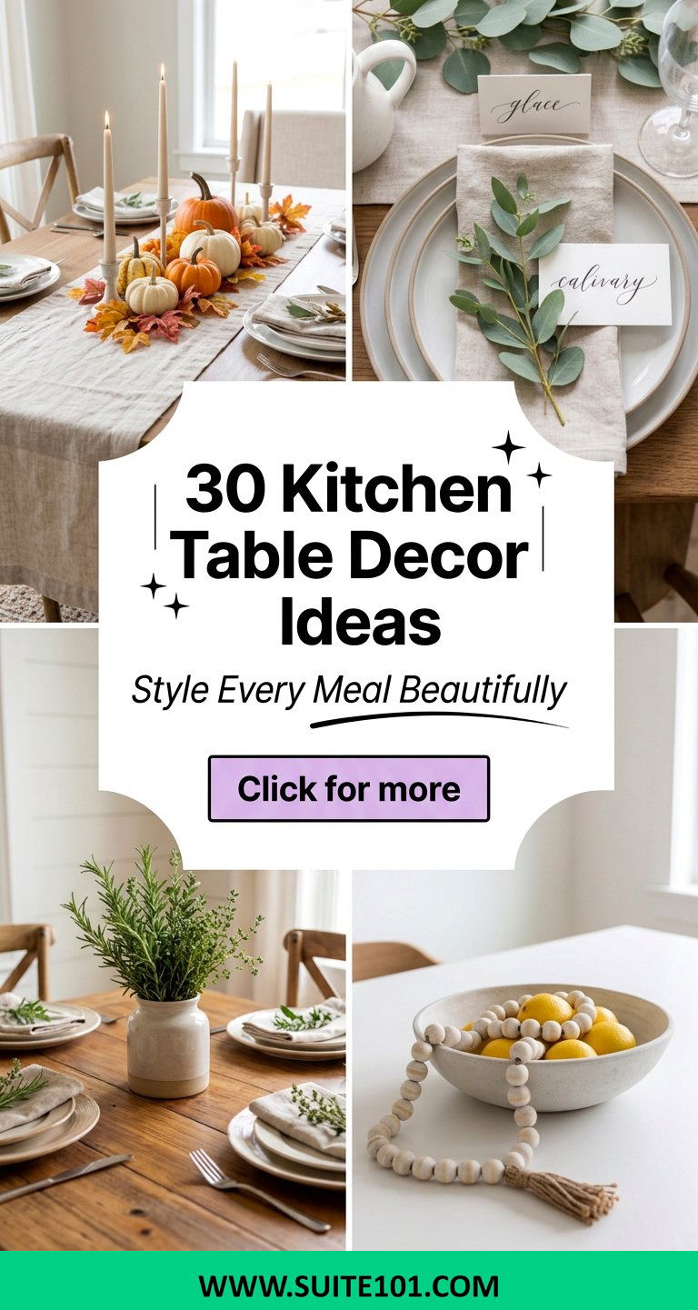 30 Kitchen Table Decor Ideas to Style Every Meal Beautifully - 30 Kitchen Table Decor Ideas to Style Every Meal Beautifully