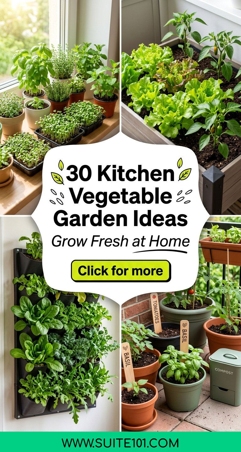 30 Kitchen Vegetable Garden Ideas to Grow Fresh Food at Home - 30 Kitchen Vegetable Garden Ideas to Grow Fresh Food at Home