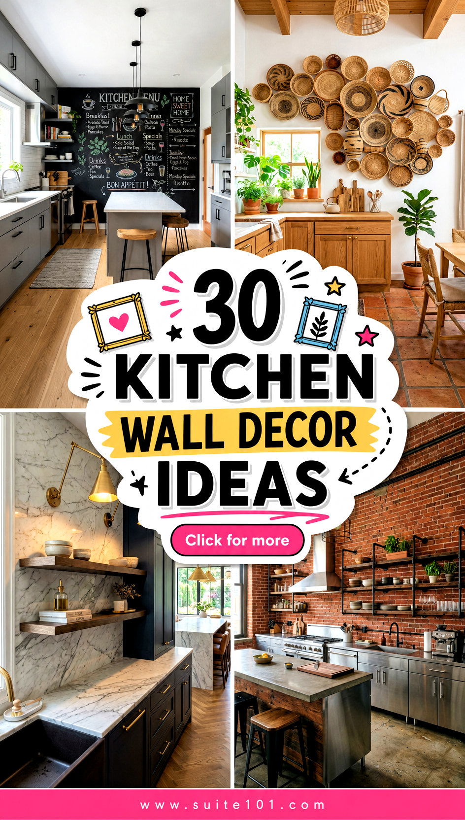 30 Kitchen Wall Decor Ideas to Add Color Without Overcrowding - 30 Kitchen Wall Decor Ideas to Add Color Without Overcrowding