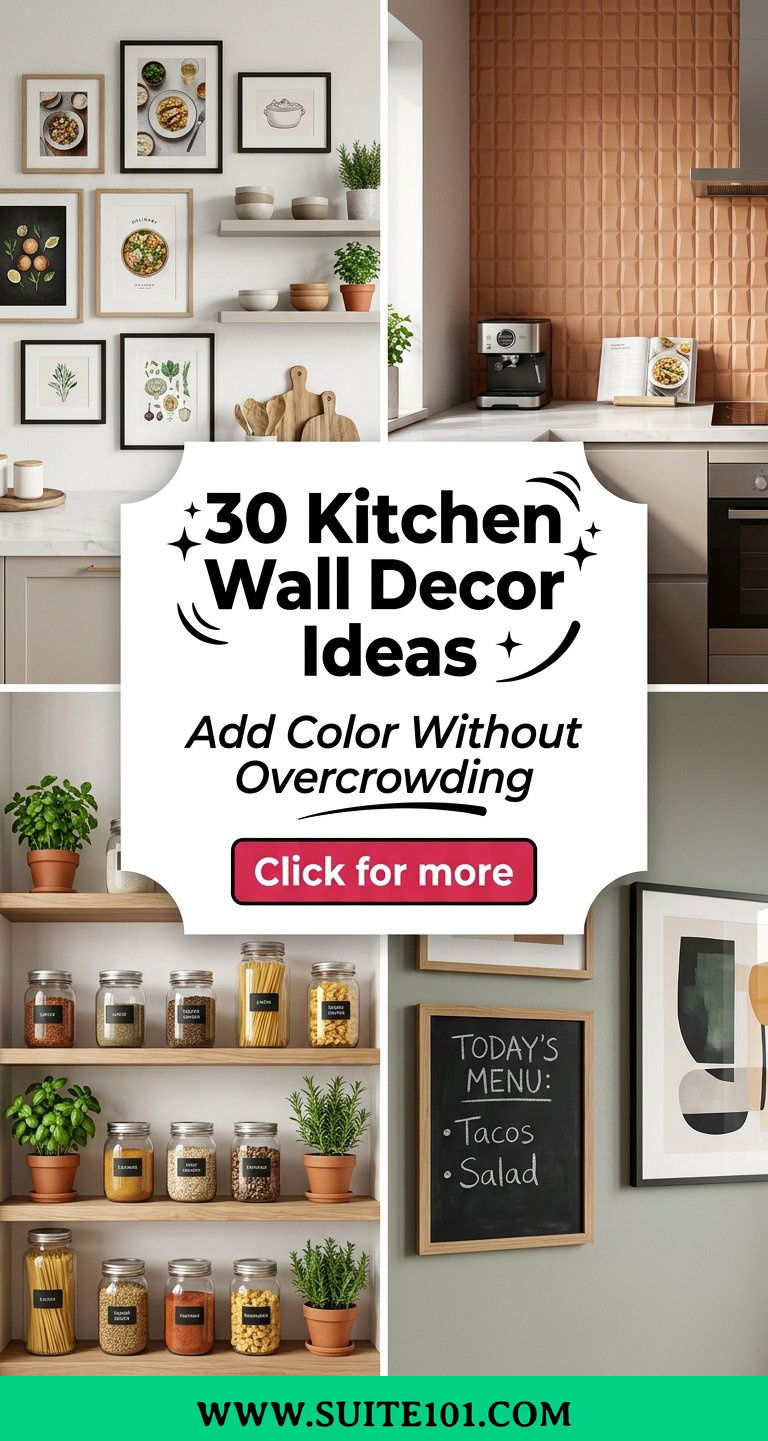 30 Kitchen Wall Decor Ideas to Add Color Without Overcrowding - 30 Kitchen Wall Decor Ideas to Add Color Without Overcrowding
