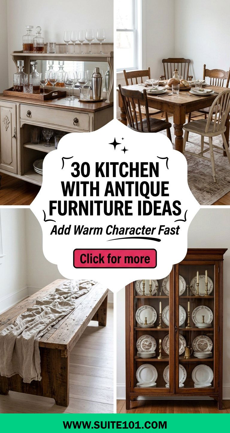 30 Kitchen With Antique Furniture Ideas to Add Warm Character - 30 Kitchen With Antique Furniture Ideas to Add Warm Character