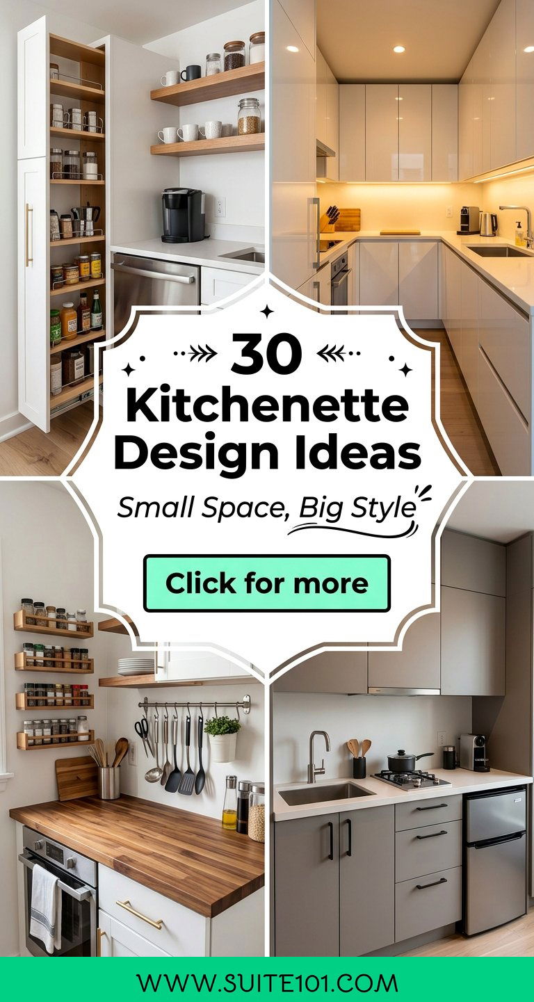 30 Kitchenette Design Ideas for a Stylish Compact Kitchen - 30 Kitchenette Design Ideas for a Stylish Compact Kitchen