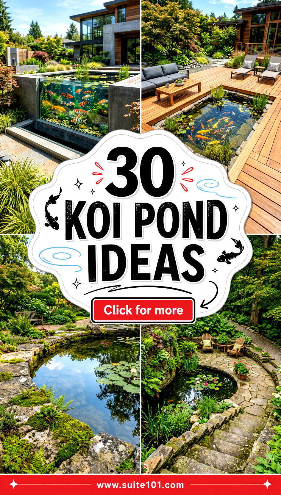 30 Koi Pond Ideas for Clear Water Healthy Fish and Beauty - 30 Koi Pond Ideas for Clear Water, Healthy Fish, and Beauty