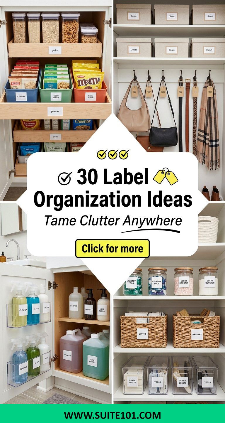 30 Label Organization Ideas to Tame Clutter in Any Room - 30 Label Organization Ideas to Tame Clutter in Any Room