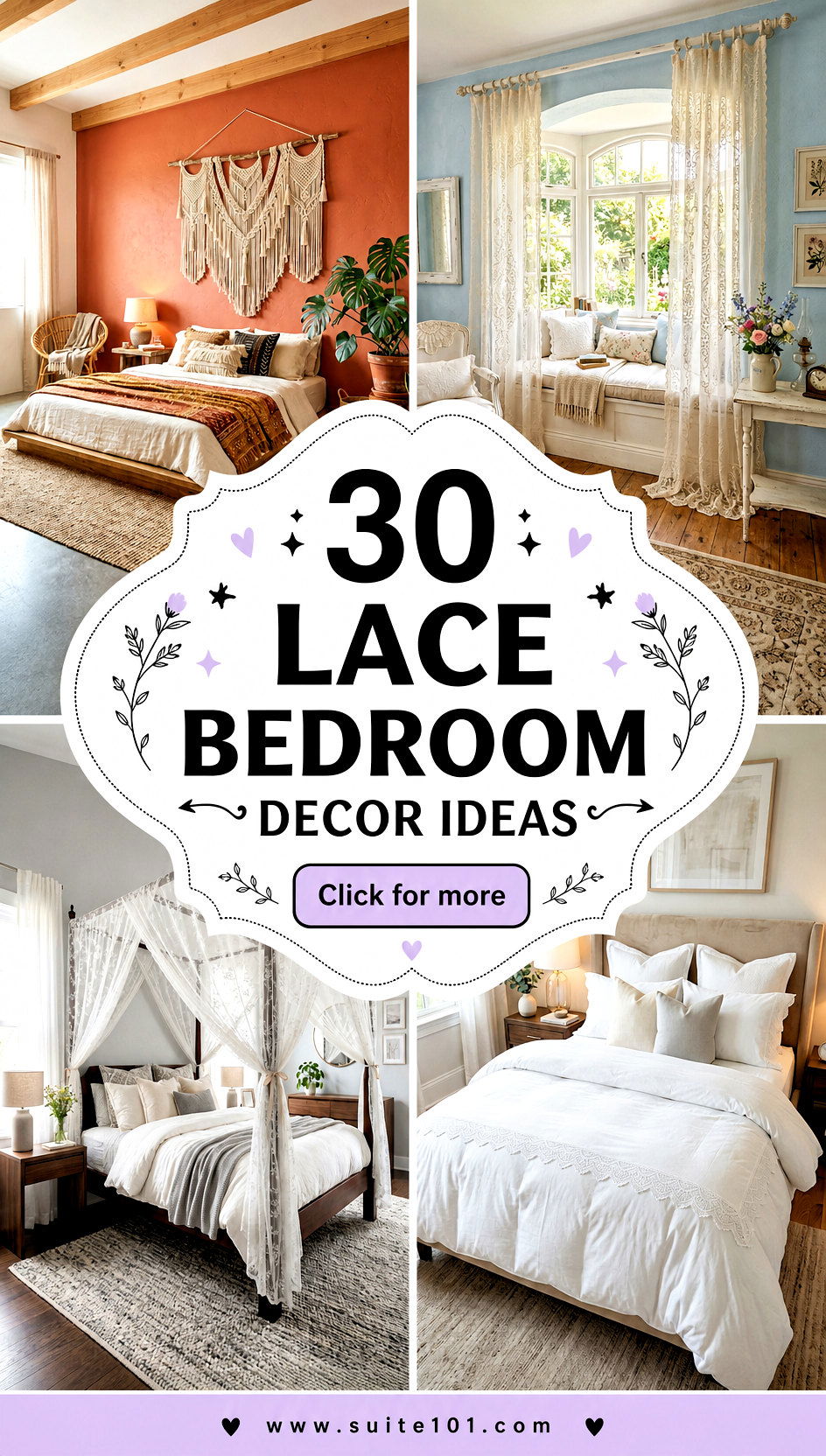 30 Lace Bedroom Decor Ideas That Make Rooms Look Romantic - 30 Lace Bedroom Decor Ideas That Make Rooms Look Romantic