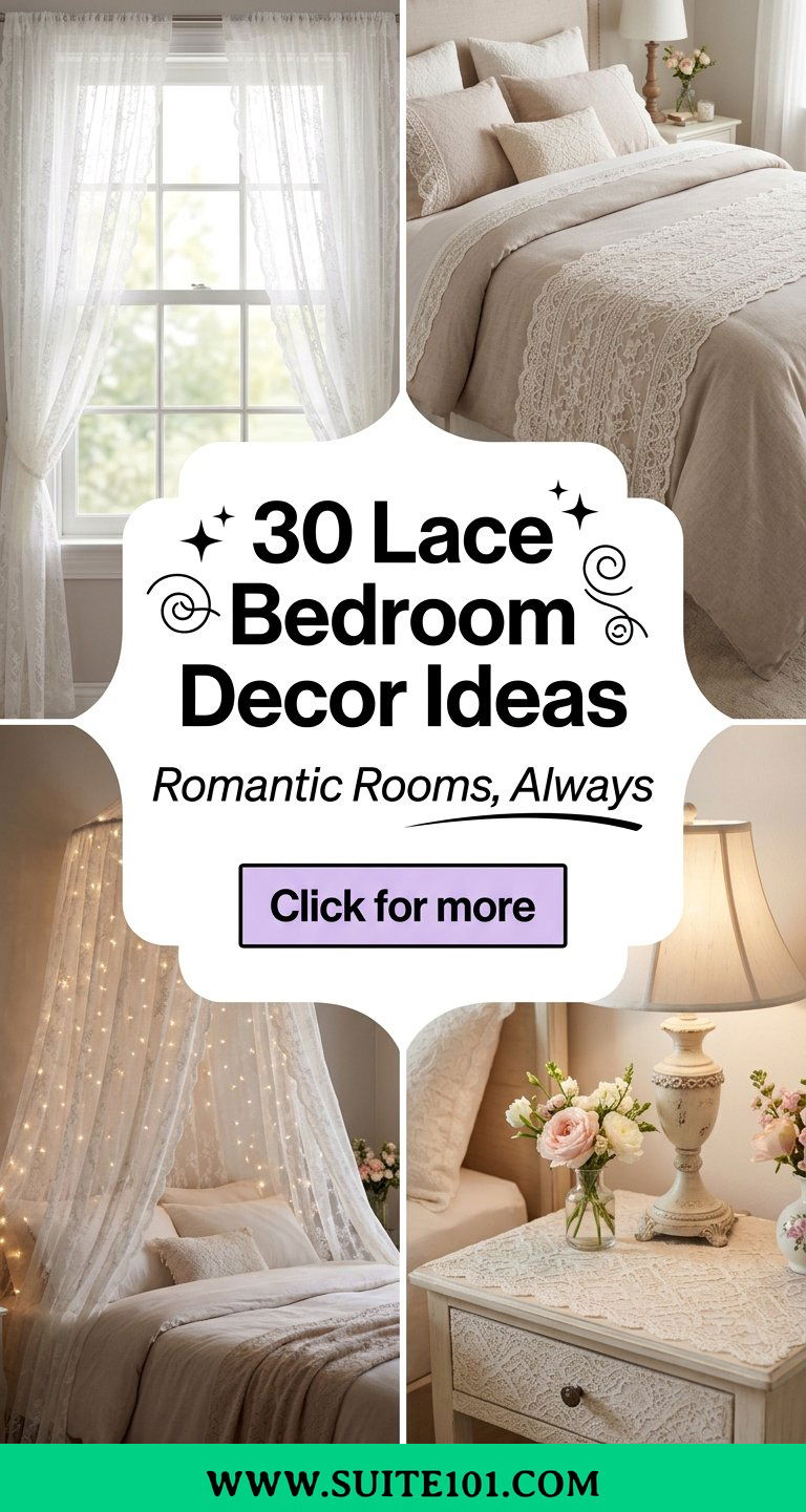 30 Lace Bedroom Decor Ideas That Make Rooms Look Romantic - 30 Lace Bedroom Decor Ideas That Make Rooms Look Romantic
